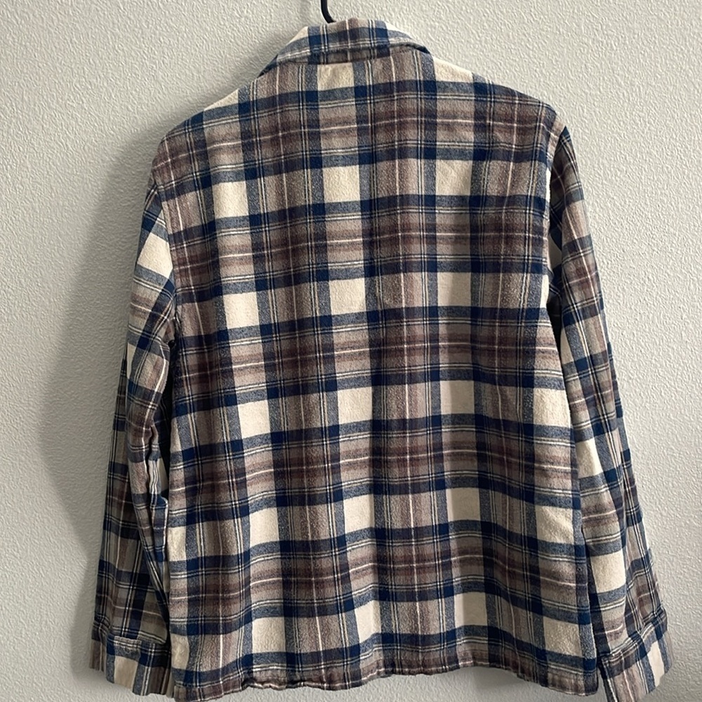 L.L. Bean Men’s Plaid Flannel Pajama Shirt Sz Small Regular - Picture 4 of 5